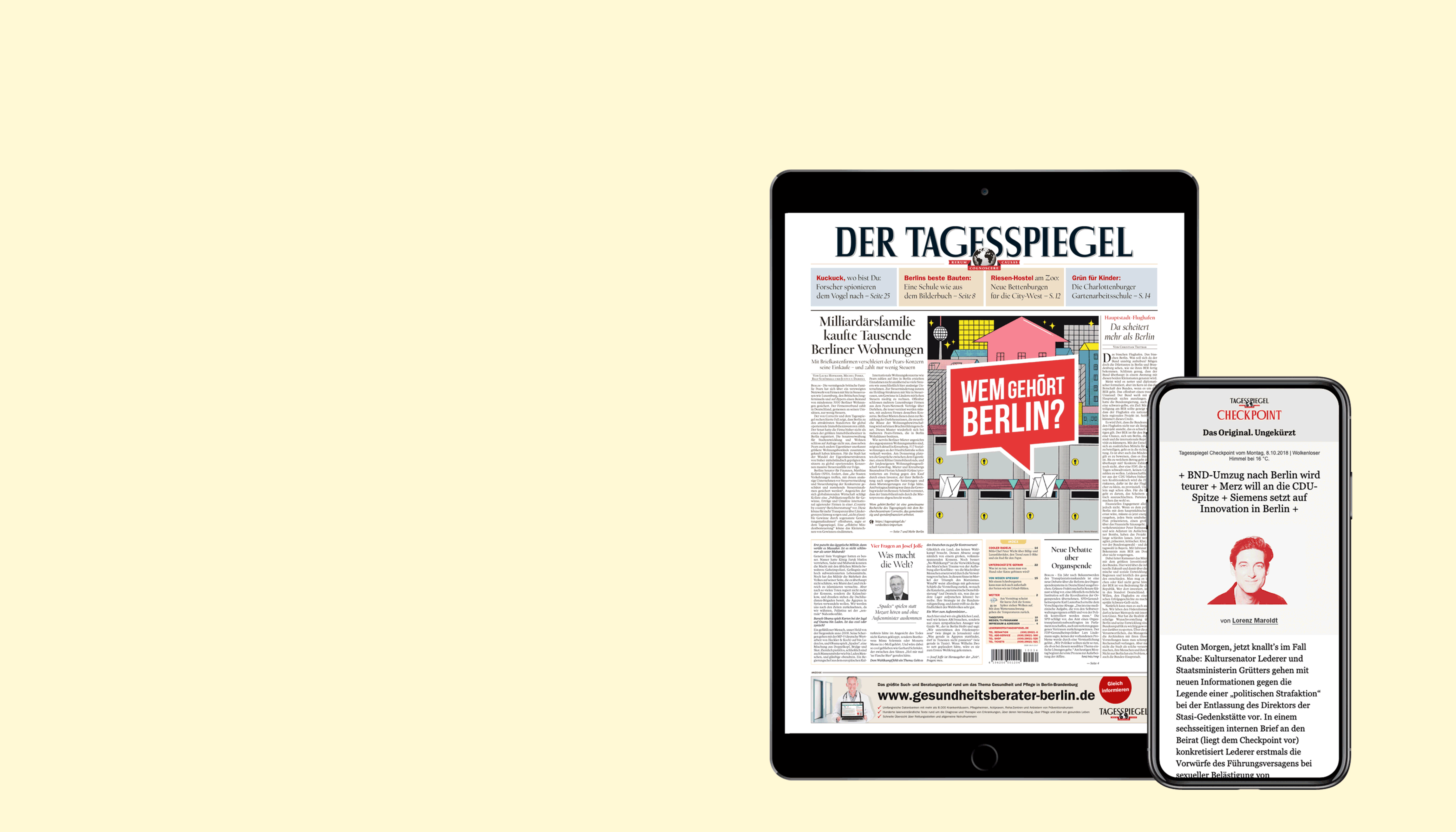 Tagesspiegel Digitalpaket: E-Paper Inkl. Wunschgerät | Tagesspiegel Abo