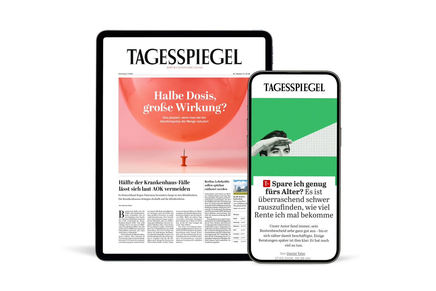 Der Tagesspiegel als digitale Zeitung