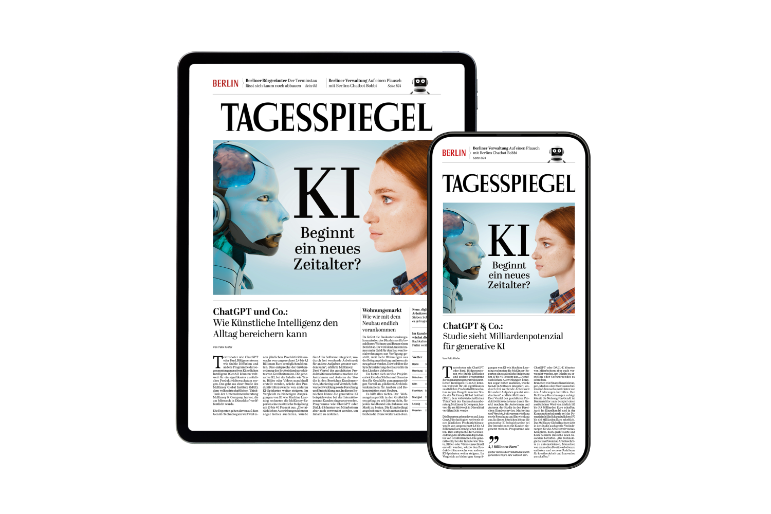 Digitale Zeitung 1 Jahr lesen und 50% sparen
