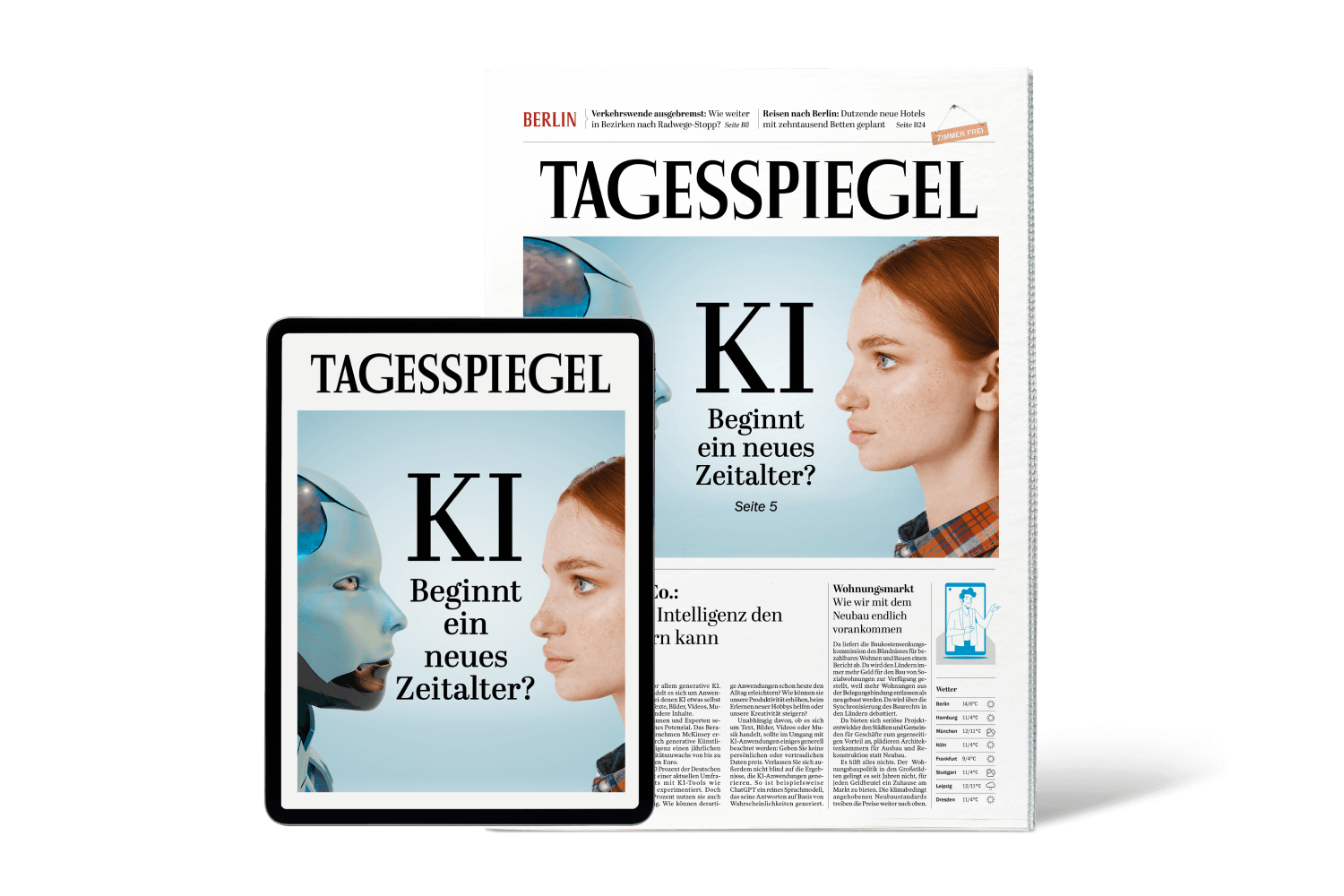 BLACK SALE: Digitale Zeitung + gedruckt am Fr. + Sa. 2 Monate für nur 2 €