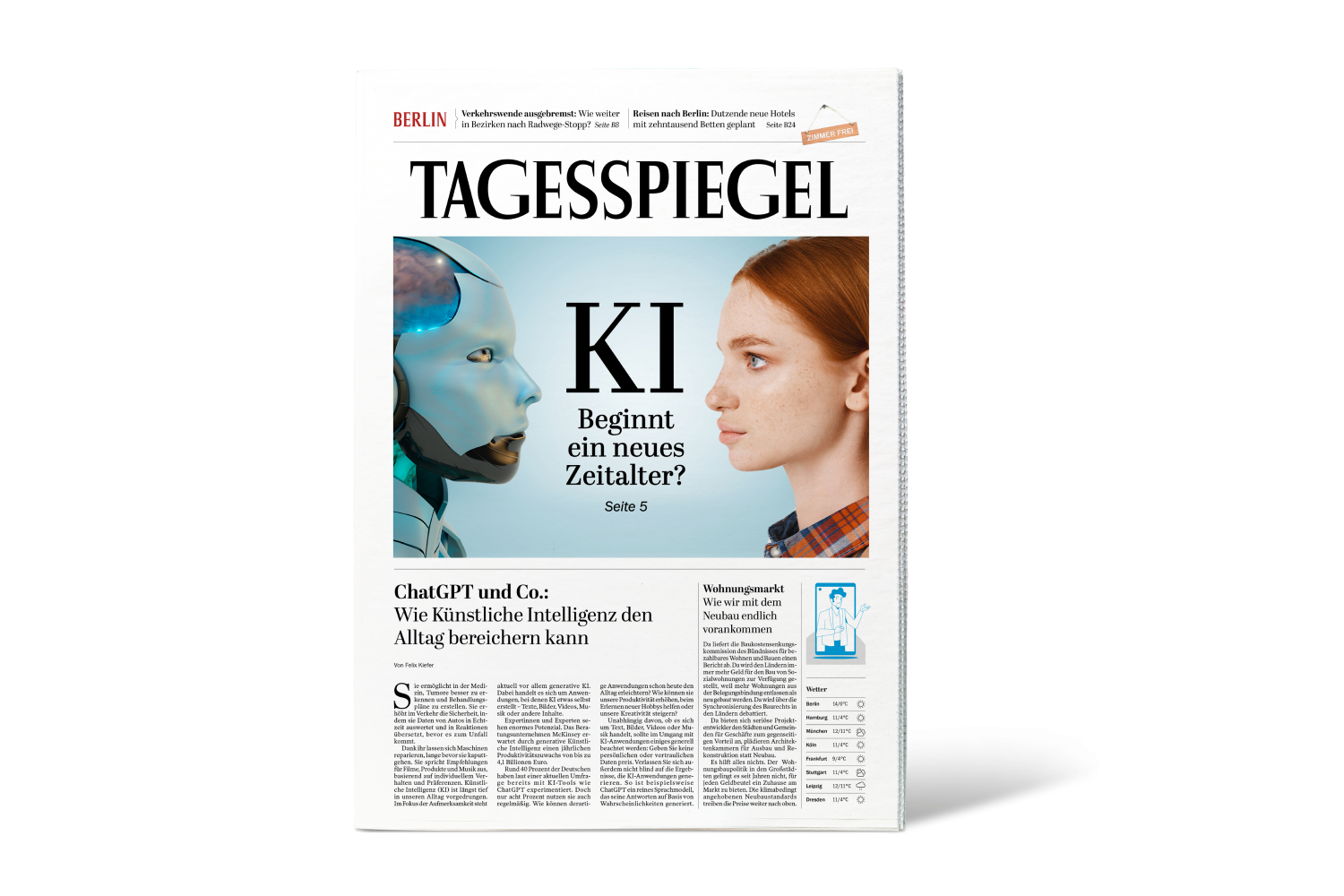 Gedruckte Zeitung 1 Jahr lesen und 50% sparen